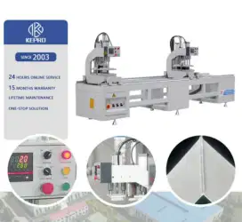 Mesin welding common 2 head untuk pintu dan jendela UPVC