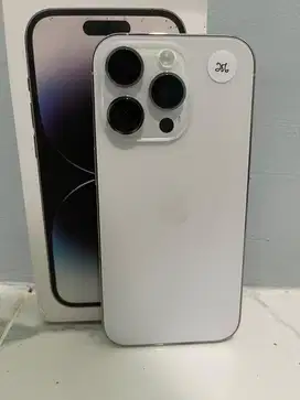Iphone 14 Pro silver 256GB fullset Bh 88% Original All Operator