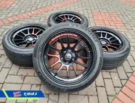 Lenso Venom ring 18 lebar 9 pcd 5x114,3 ET 20 ban 225/50 R18 MICHELLIN