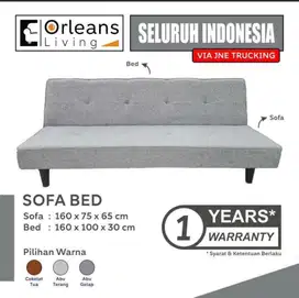 Dijual sofabed warna abu tua