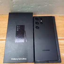 Second Samsung S23 Ultra Full Set Resmi 12 /1 TB warna black