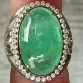 Cincin Emerald Beryl Colombia Bos' 16 CRT Spesial
