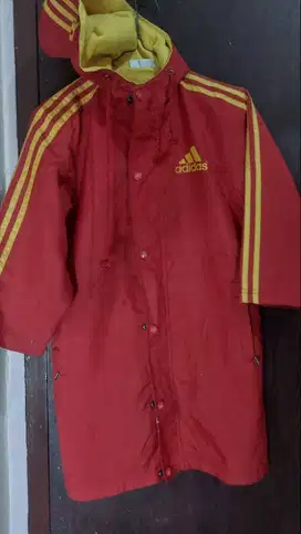 Preloved Jaket Adidas bulu lengan 3/4