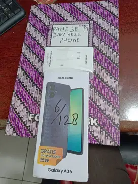 Samsung A06 6/128+adaptor new resmi di Japanese phone