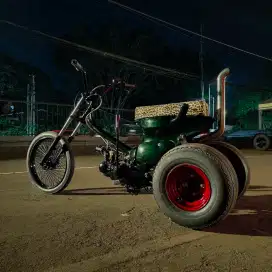Motor modif custom Chopper Trike Choppy Cub kalcer retorasi streetcub