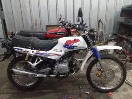 Honda win 100 restorasi semi trail