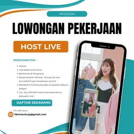 Di Cari Host Live ( Wanita ) Area Tangerang