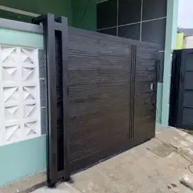 Pintu pagar dorong murah