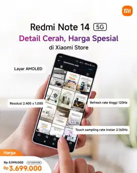 Redmi Note 14 5G Promo Gajian New Garansi resmi segel