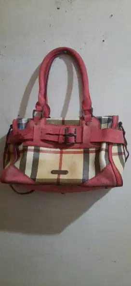 Tas wanita burberry leather