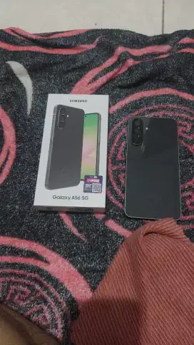 Jual HP SAMSUNG A56 WARNA BLACK GRAPITHY GARANSI RESMI 100% Mulus
