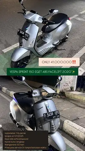 TERMURAH SPRINT 150 IGET ABS FACELIFT 2020