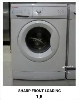 MESIN CUCI FRONT LOADING MERK SHARP