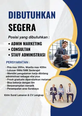 Dibutuhkan segera