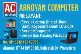 Servis Laptop dan Komputer Panggilan (Di kerjakan di Lokasi)