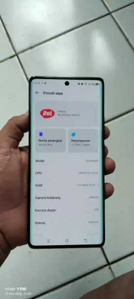 Hp itel s25 ultra. 8+8/128 mulus resmi jga NFC ada