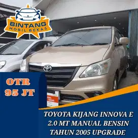 TOYOTA KIJANG INNOVA E 2.0 MT MANUAL 2000 CC BENSIN TAHUN 2005 UPGRADE