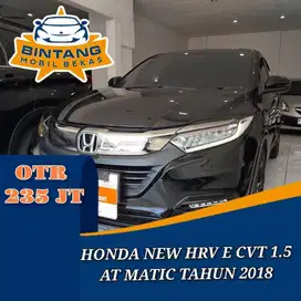 HONDA NEW HRV E CVT 1.5 AT AUTOMATIC 1500 CC BENSIN TAHUN 2018
