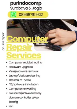 Service komputer laptop/desktop/network panggilan