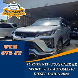 TOYOTA NEW FORTUNER GR SPORT 2.8 AT MATIC 2800 CC DIESEL TAHUN 2024