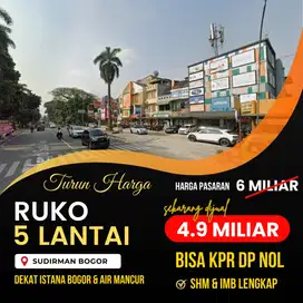 Obral Ruko 5 Lantai Turun Harga Lokasi Strategis dekat Istana Bogor