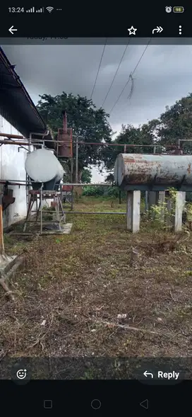 JUAL MURAAH Tanah 3,4Ha+Gudang Ex Pabrik 0 Jalan Raya Sby-Krian