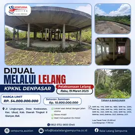 DIJUAL BANGUNAN EX HOTEL MELALUI LELANG DI BALI