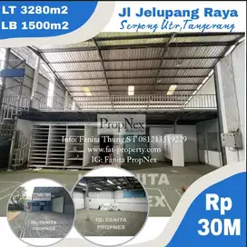 MURAH Dijual gudang bgs di Jelupang,Serpong,Tangerang LT 3280m2 LB1500