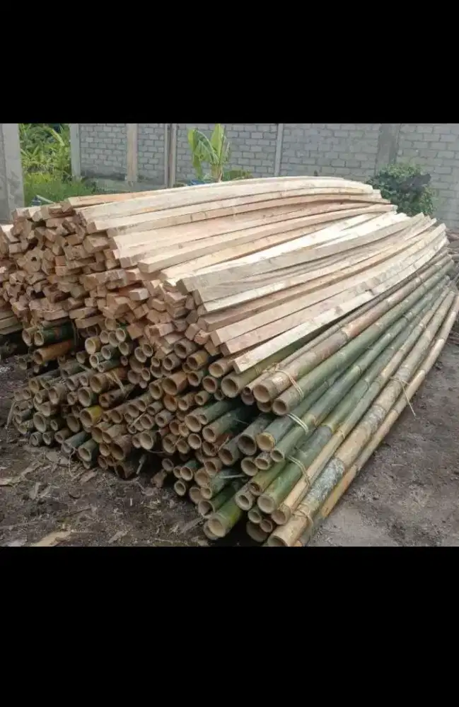 Dijual kayu dan bambu