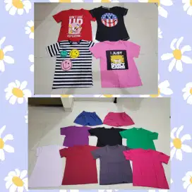 Atasan kaos polos,kaos lucu, celana pendek