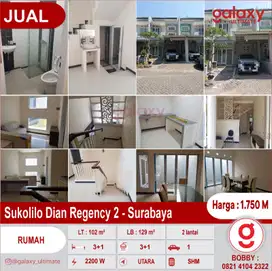 Rumah 2 Lantai Di Sukolilo Dian Regency 2 Surabaya