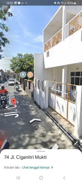 Disewakan di kontrakan rumah di jl raya ciganitri cocok untuk usaha