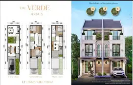 DIJUAL RUMAH MEWAH 3 LANTAI VERDE DI PARKLAND PODOMORO KARAWANG BARAT