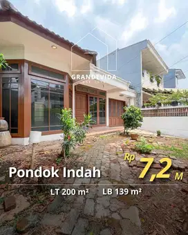 DIJUAL RUMAH TUA PONDOK INDAH DEKAT HARGA NJOP
