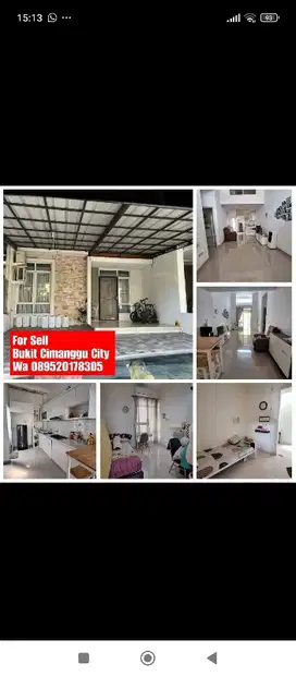 Dijual Rumah Bukit Cimanggu City Cluster 24 Jam
