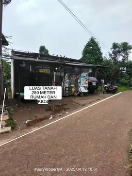 RUMAH MURAH BERIKUT KIOS MURAH STRATEGIS DI GUNUNG SINDUR BOGOR