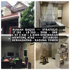 RUMAH BAGUS STRATEGIS DI MENTENG ATAS SETIABUDI JAKARTA SELATAN