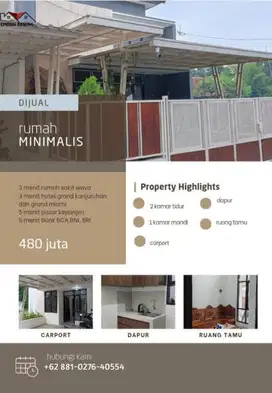 Rumah Impian anda modern minimalis dan elegan berlokasi strategis