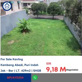 dijual Ayda Bank Tanah jl Kembang Abadi , Puri Indah Jakbar