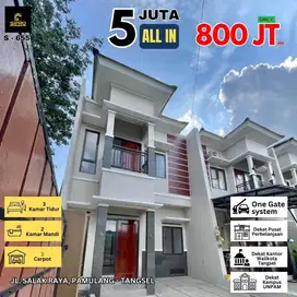 Rumah siap huni 2 lantai di pamulang 800 jutaan free semua biaya