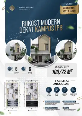 Rumah kos 6 kamar eksklusif Bogor kota
