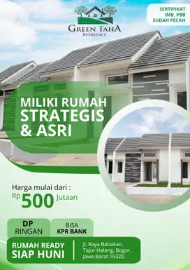 RUMAH BARU SIAP HUNI, CICILAN MULAI 3JUTAAN, DI PUSAT KOTA BOGOR !