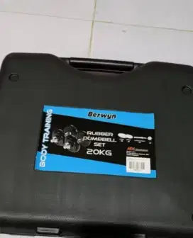 Dumbell Gym Fitness Berwyn 20kg Set Bekas