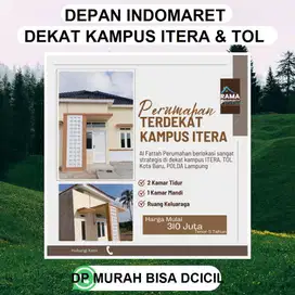 Perumah TERDEKAT kampus ITERA depan INDOMARET