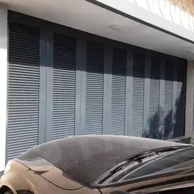 Pintu garasi henderson besi geser lipat pasang baru & perbaikan servis
