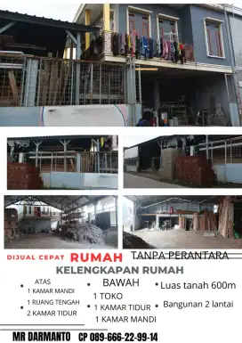 Dijual tanah dan rumah