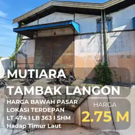 DIJUAL CEPAT GUDANG TAMBAK LANGON SHM
