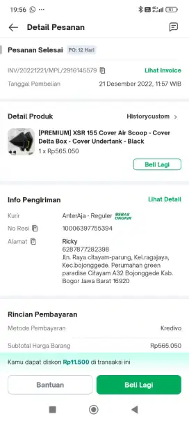 Air scoop XSR 155 custom