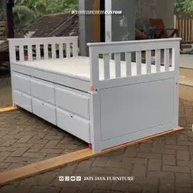 Dipan anak / Dipan anak minimalis / Dipan anak laci