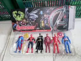Mainan Anak Avengers isi 6